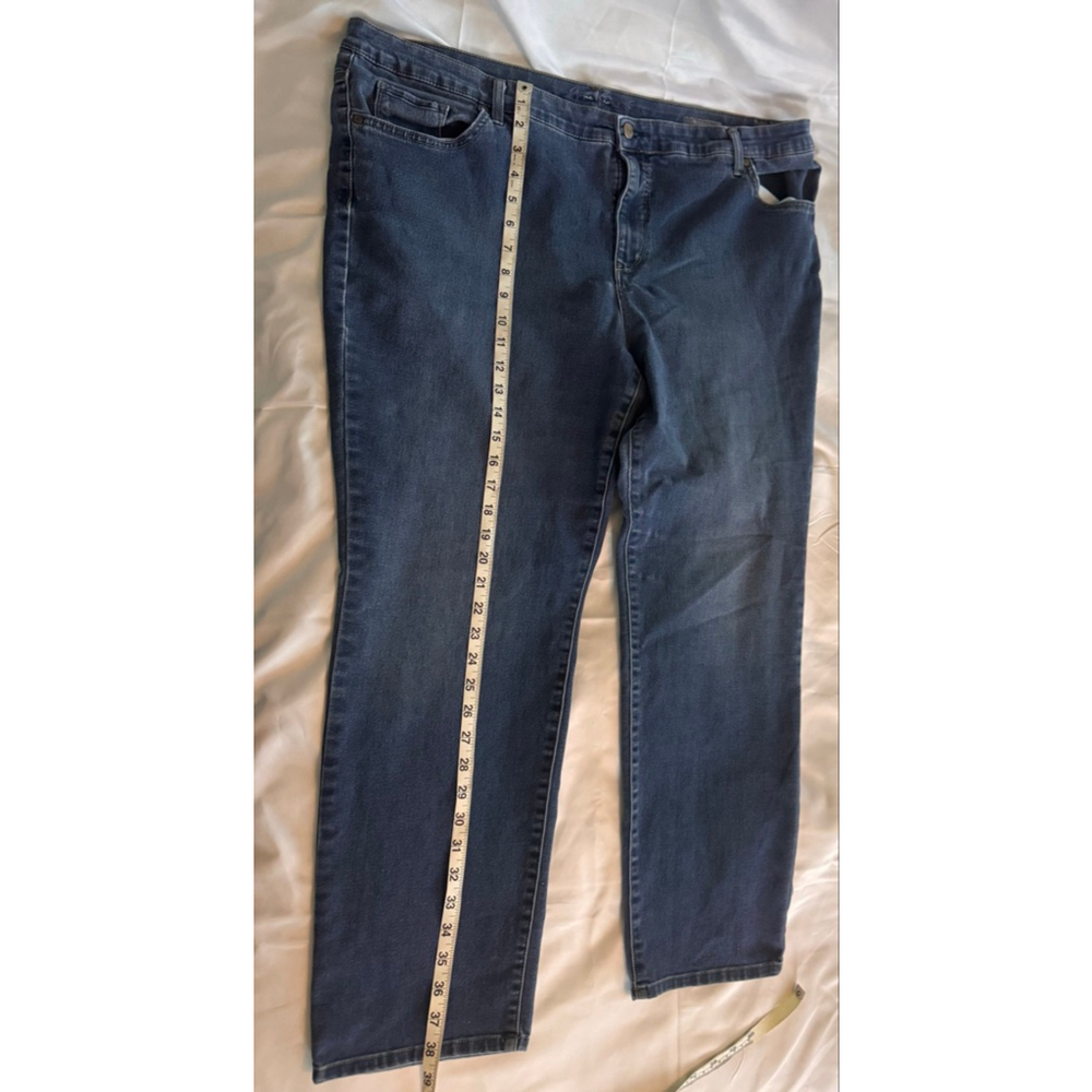 Women's Via Vianna Blue Bridget Slim Leg Jeans 20W - Picture 4 of 8